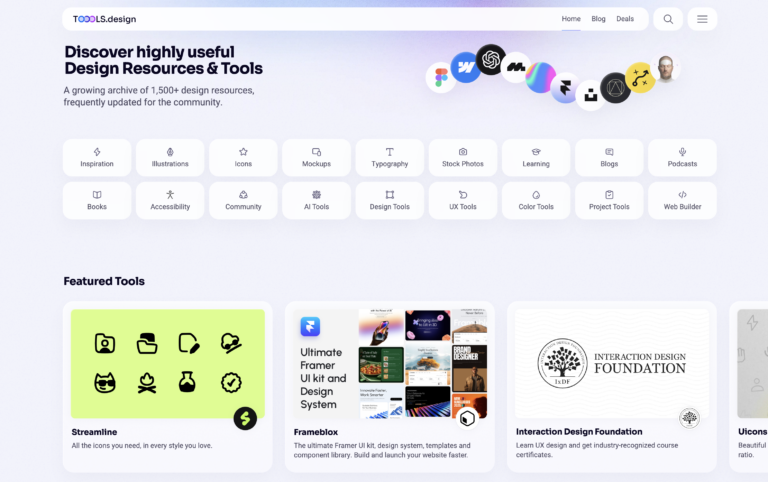 TOOOLS : Bibliothèque d&rsquo;outils pour designer