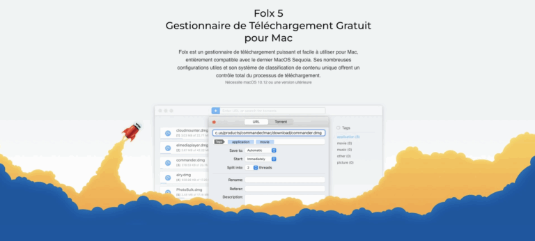 FOLX : Téléchargeur malin pour macOS