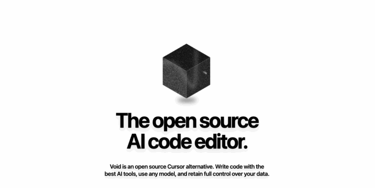 VOID : une alternative open-source à Cursor