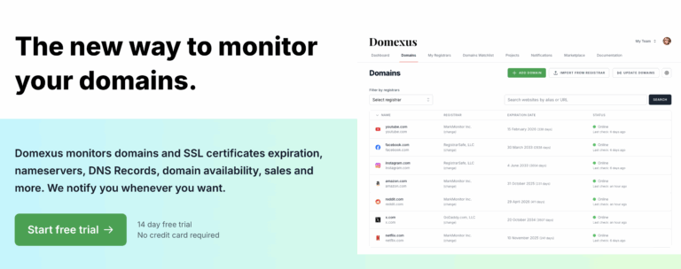 DOMEXUS : La nouvelle façon de monitorer vos domaines 🌐