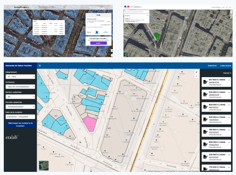 Immobilier : 3 outils publics pour explorer le cadastre et les prix