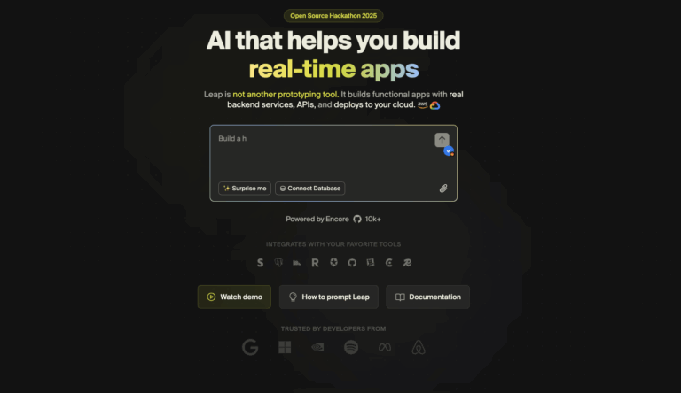Leap : agent IA qui crée et déploie des applications sur votre cloud