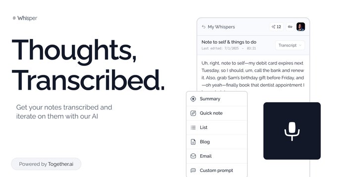 WHISPER : Prise de notes via transcription vocale