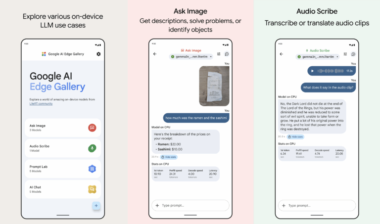 Google AI Edge Gallery : l’IA locale directement sur ton smartphone