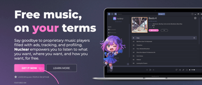Nuclear : Le lecteur audio open-source qui trouve gratuitement votre musique