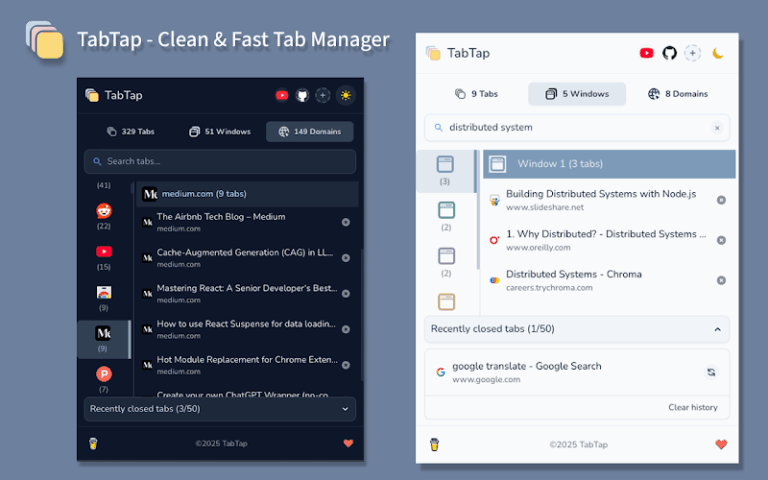 TabTap : un gestionnaire d&rsquo;onglets élégant et efficace pour Chrome