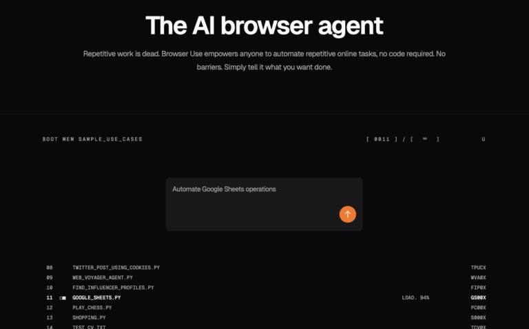 Browser-use.com : Créez des agents IA pour piloter le web à votre place