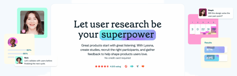 Lyssna : La plateforme tout-en-un pour comprendre vos utilisateurs