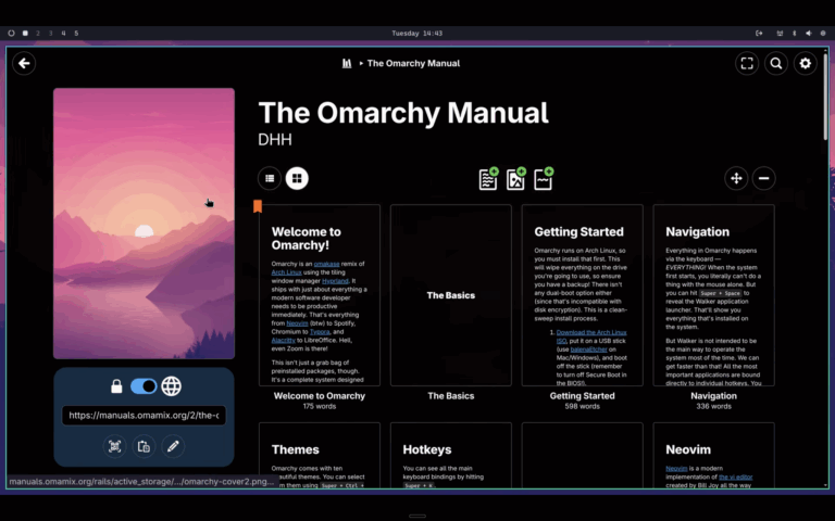 Omarchy : Arch Linux optimisé pour Hyprland