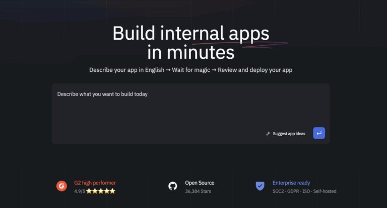 ToolJet : Créez vos outils internes sans effort et en open-source