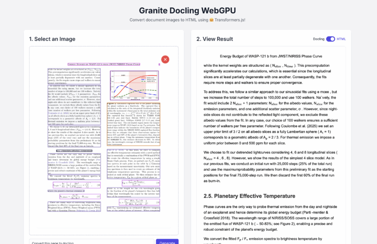 IBM Granite DocLing : L&rsquo;IA qui analyse vos documents dans le navigateur