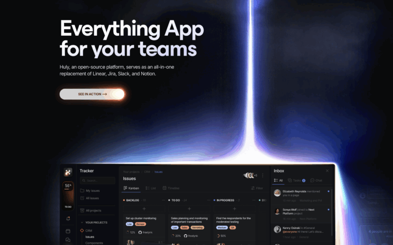 Huly : L&rsquo;application open source &lsquo;Tout-en-un&rsquo; pour le travail d&rsquo;équipe
