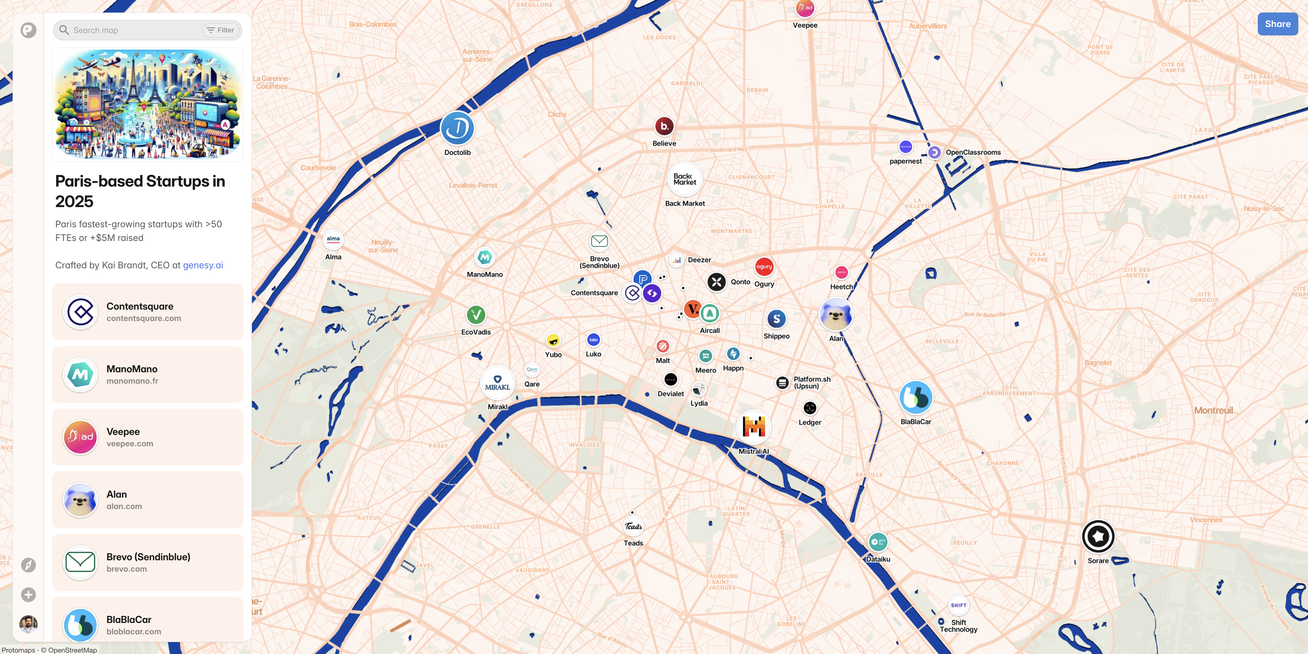Carte PamPam : De jolies cartes intéractives