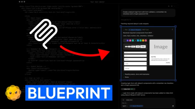 DAISYUI BLUEPRINT : framework tailwind css super esthetique