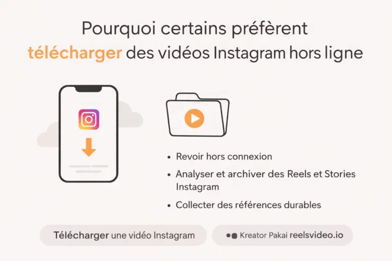 Pourquoi certains préfèrent télécharger des vidéos Instagram hors ligne