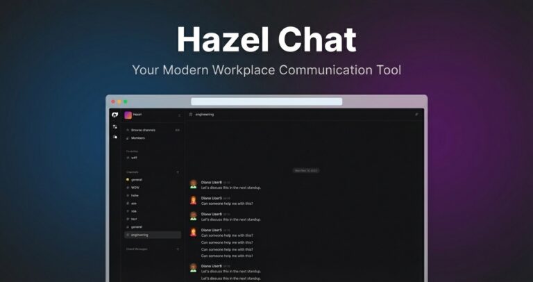 Hazel : alternative open source à Slack