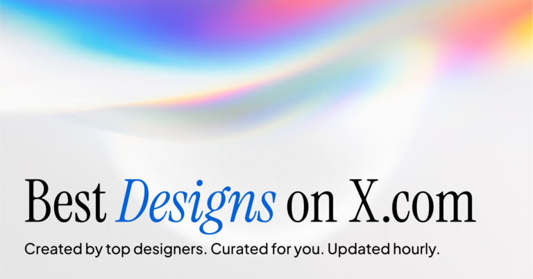 Best Designs on X : une veille design en continu pour trouver les meilleures inspirations visuelles