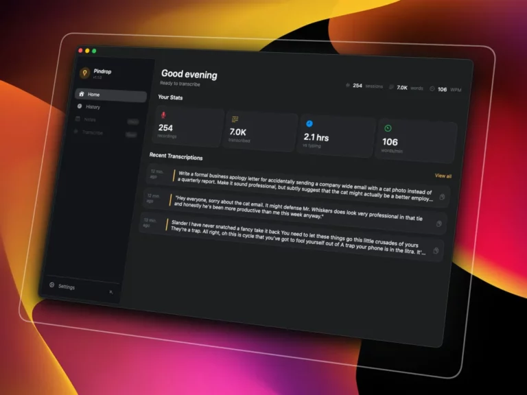 Pindrop : une dictée IA macOS native, rapide et 100% locale pour écrire sans cloud