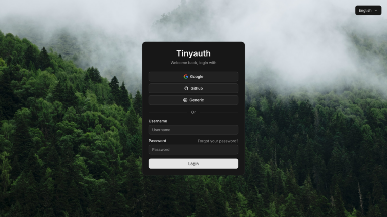 Tinyauth : protéger ses apps avec un écran de connexion simple en quelques minutes