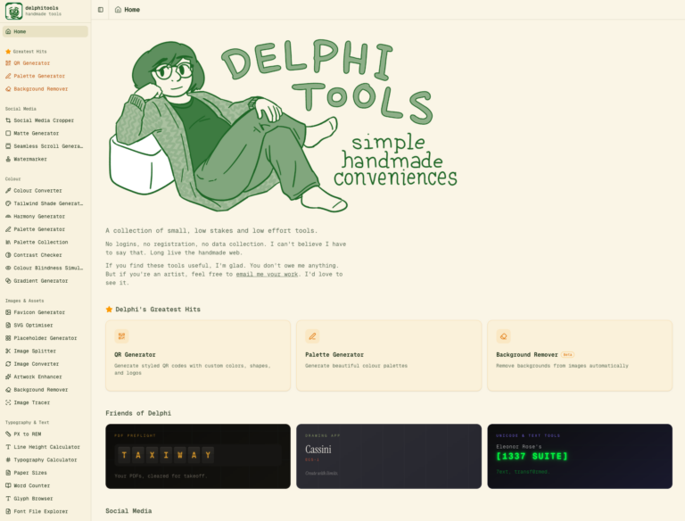 delphitools : une boite a outils web gratuite pour produire plus vite sans compte ni friction