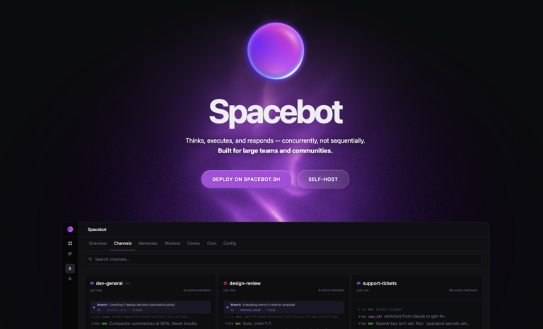 Spacebot : agent IA multi-utilisateur pour équipes et communautés avec exécution concurrente