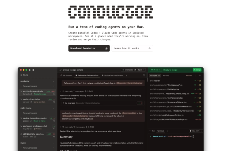 Conductor: piloter plusieurs agents de code sur Mac sans perdre le fil