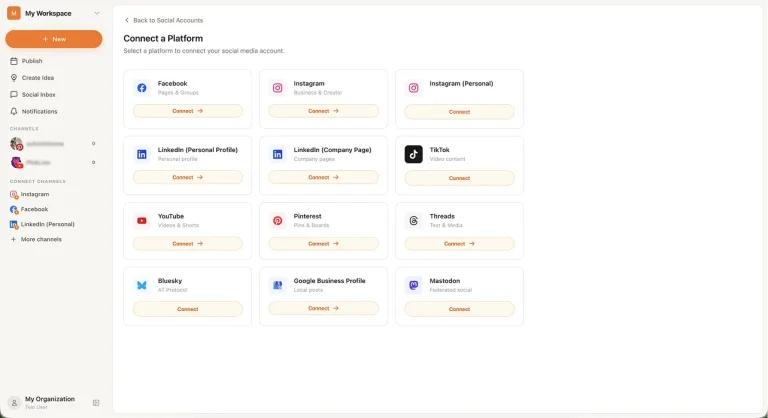 BrightBean Studio : piloter 10+ réseaux sociaux en self-hosted