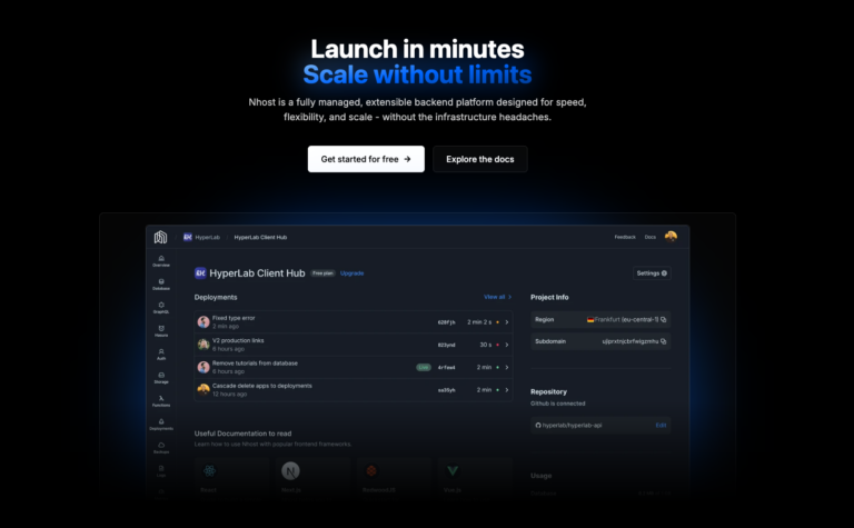 Nhost : l&rsquo;alternative open source à Firebase avec PostgreSQL