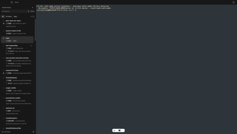 Orca : l’IDE worktree pour lancer plusieurs agents de code en parallèle