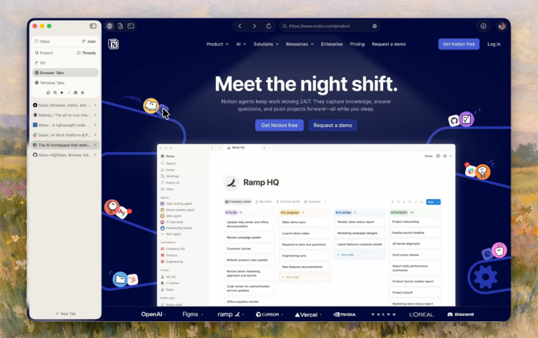 Glass : navigateur, éditeur et terminal dans une seule app