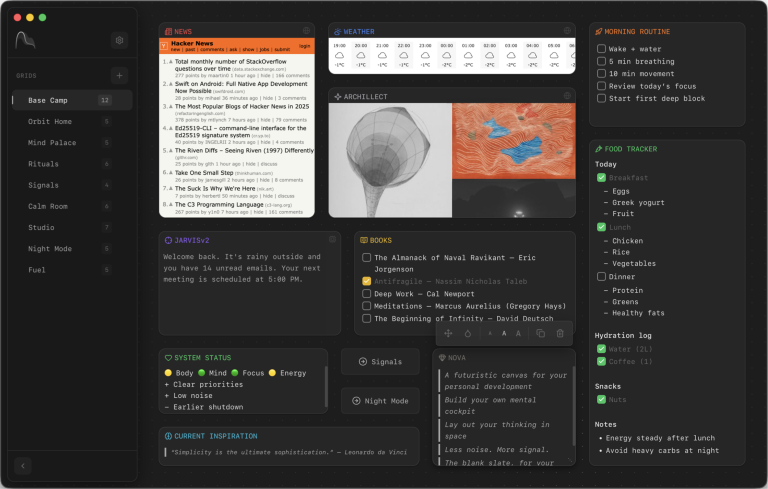 SPACESUIT : un canvas futuriste pour organiser vos idées et rester concentré