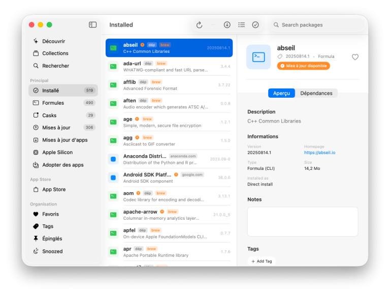 Taphouse – La GUI Homebrew avec scanner CVE intégré – Korben