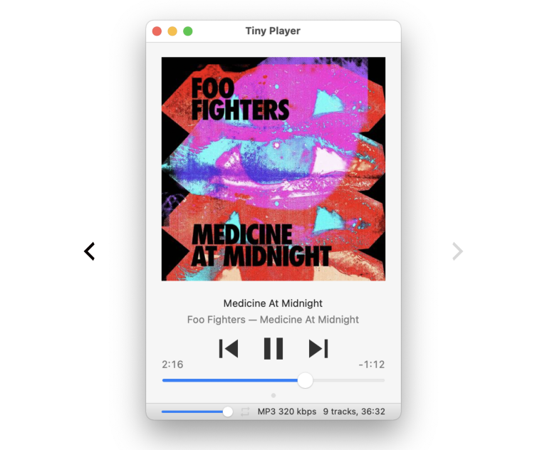 Tiny Player for Mac : le lecteur audio minimaliste pour macOS