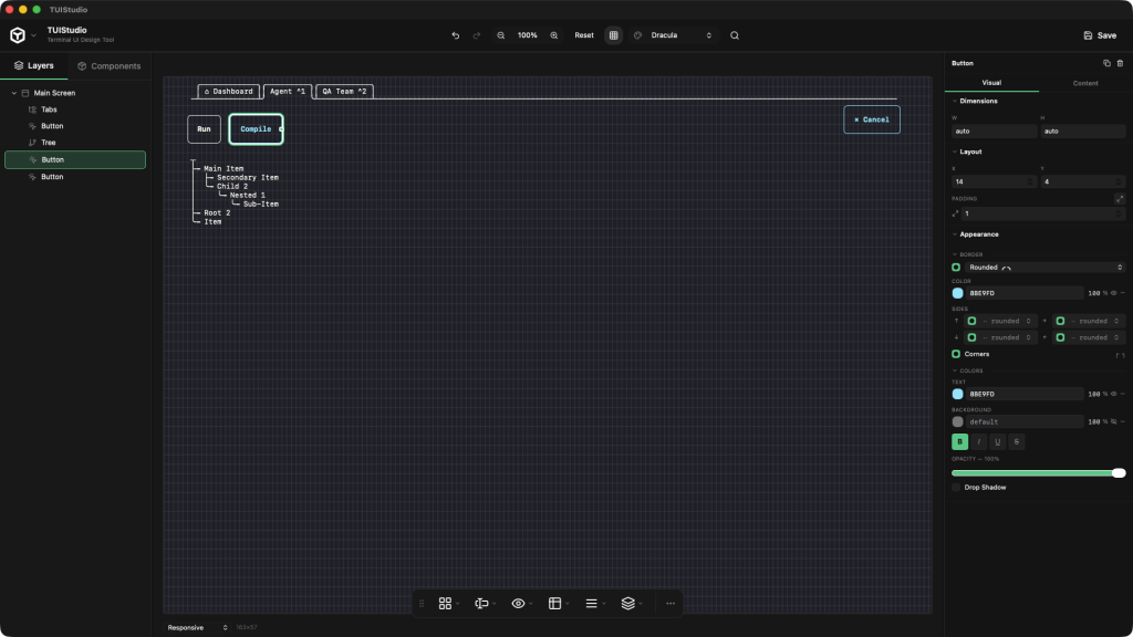 TUISTUDIO : un éditeur visuel pour concevoir des interfaces en terminal ...
