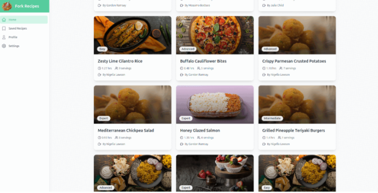 FORK.RECIPES : Gérer facilement des recettes de cuisine