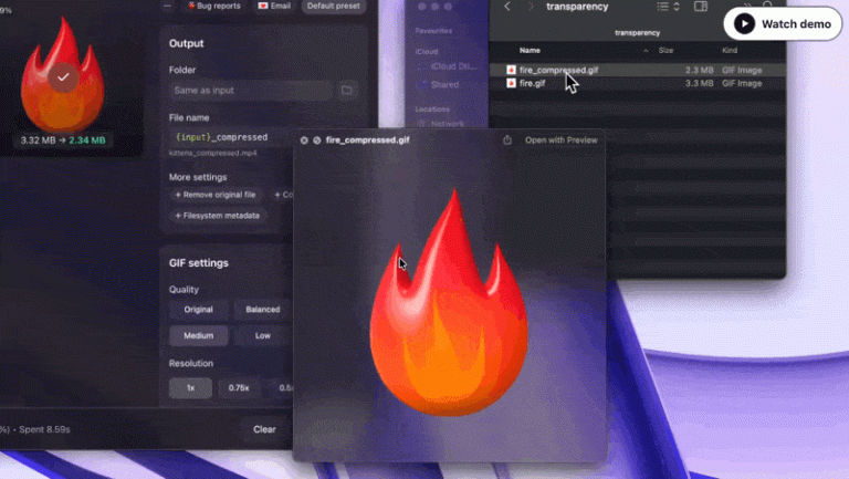 GETCOMPRESS : compresser ses fichiers en local