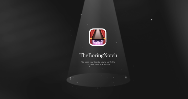 BORING NOTCH : transformer le notch du Mac en centre de contrôle