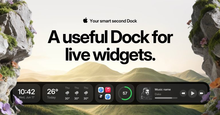 COOLDOCK : un second Dock Mac pour centraliser widgets, actions et raccourcis