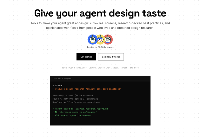 LAZYWEB : une bibliothèque de 257 000 écrans d&rsquo;applications pour nourrir le design des agents IA