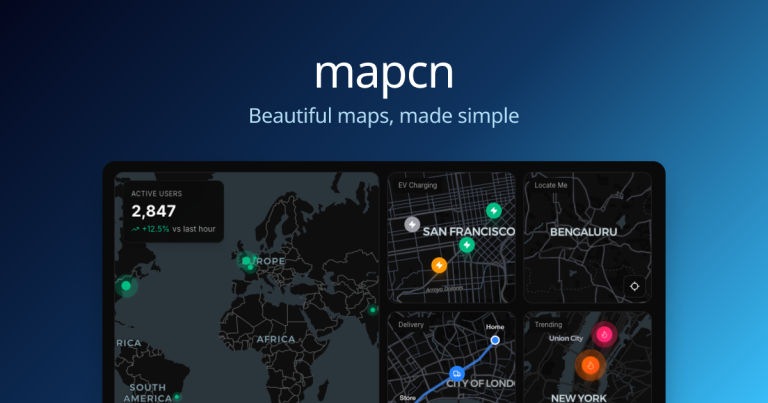 MAPCN : des composants de carte prêts à l’emploi pour React