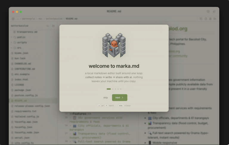 MARKA.MD : éditeur Markdown local pour les contextes IA