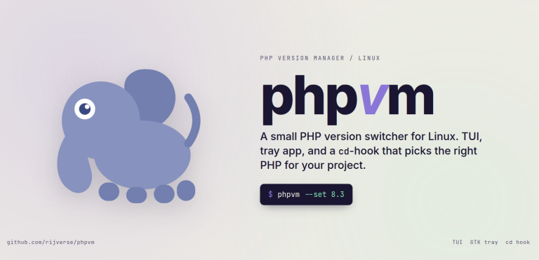 PHPVM : changer de version PHP sans mot de passe