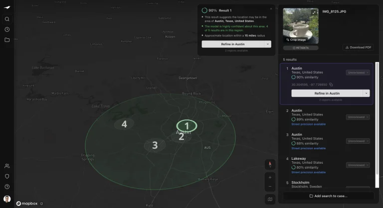 RAVEN : Renseignement visuel de pointe pour les enquêtes sur le terrain
