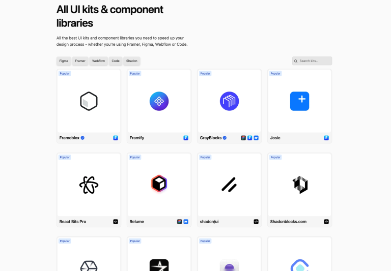 UI KITS : Bibliothèque de ressources design pour gagner en productivité