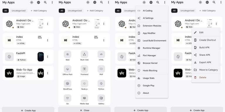 WEB-TO-APP : transformer n&rsquo;importe quel site web en application Android directement sur son téléphone