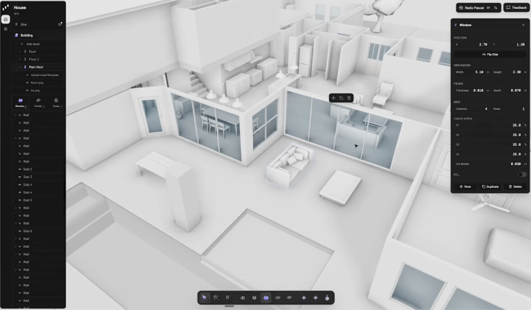 PASCAL EDITOR : éditeur 3D architectural open source