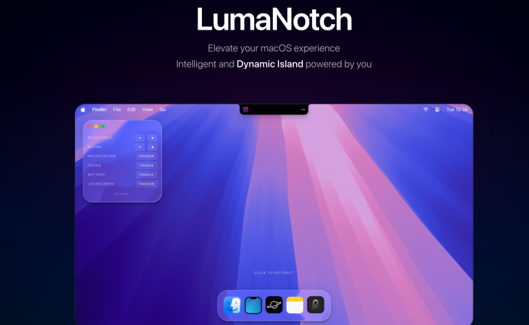 LUMANOTCH : le Dynamic Island arrive sur macOS