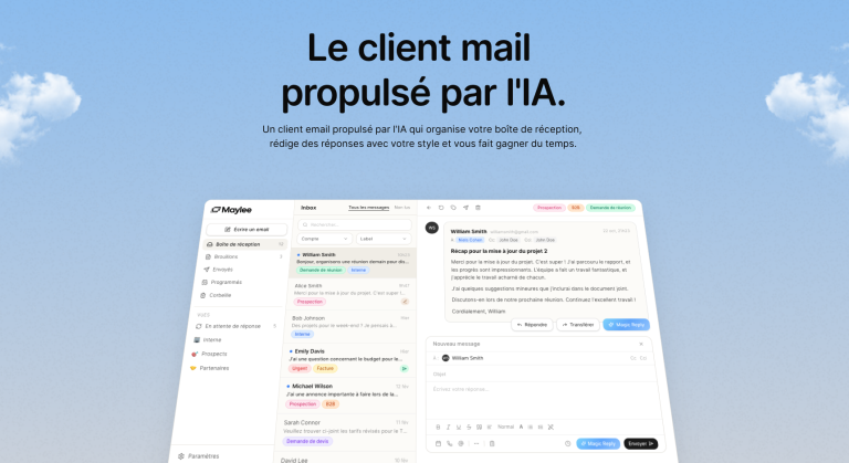 MAYLEE : le client mail propulsé par l&rsquo;IA qui rédige à votre place