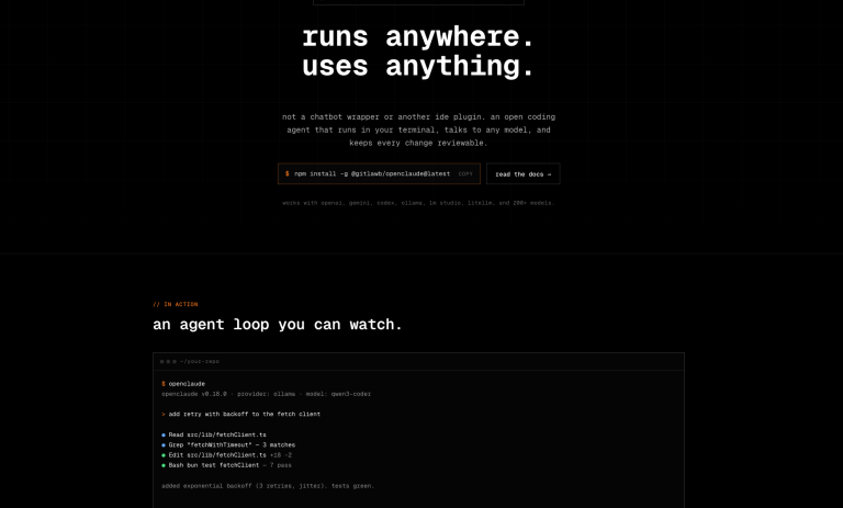 OPENCLAUDE : un agent de code en terminal qui fonctionne avec n&rsquo;importe quel modèle