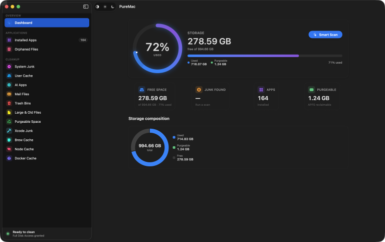 PUREMAC : nettoyez votre Mac sans abonnement, sans télemetry, sans mensonges
